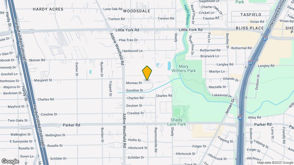 2509 Moreau St Map and Location Details