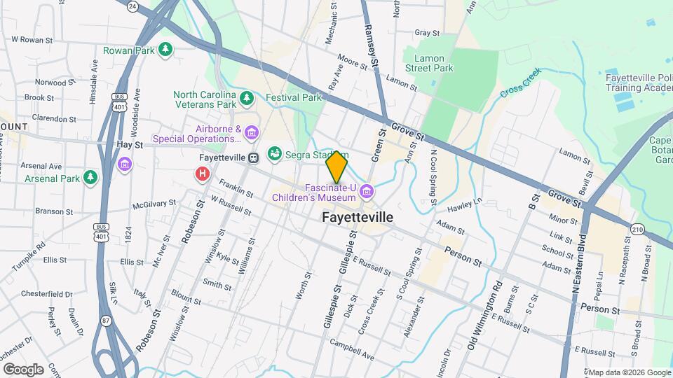 123 Anderson St Map and Location Details