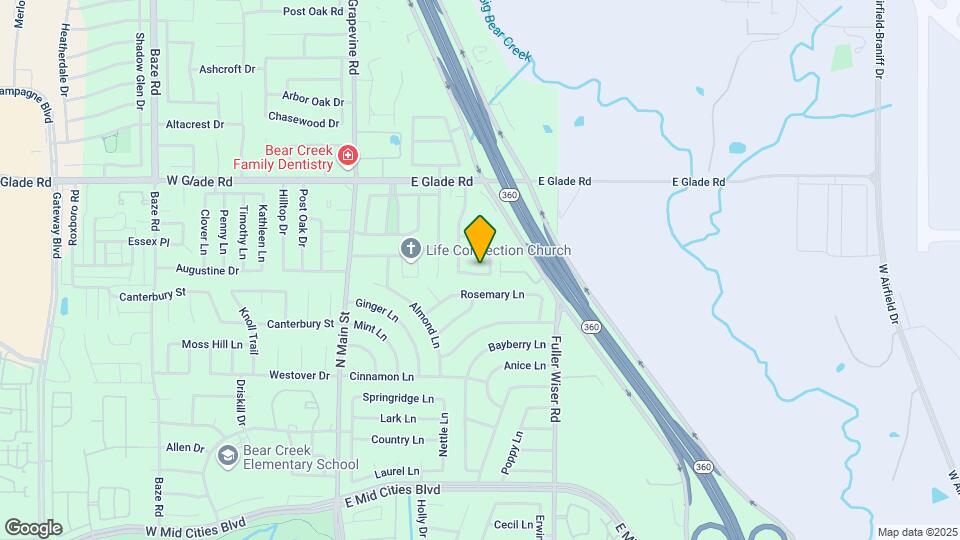 401 Lexington Ln Map and Location Details