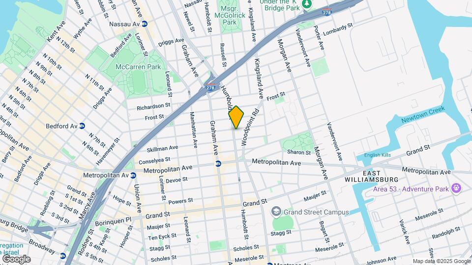 430 Humboldt St Map and Location Details