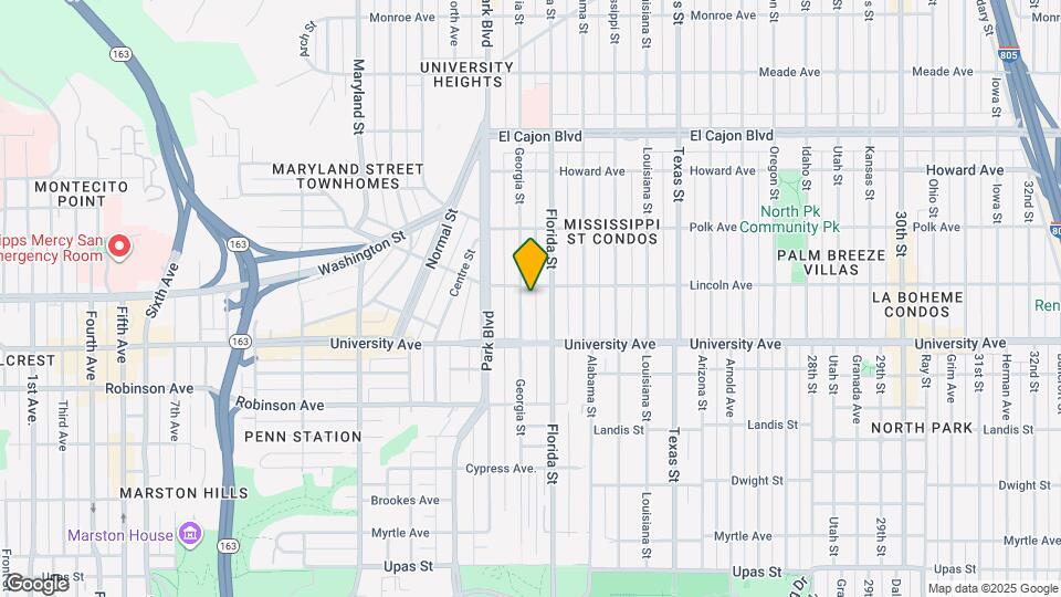 3977 Georgia St Map and Location Details