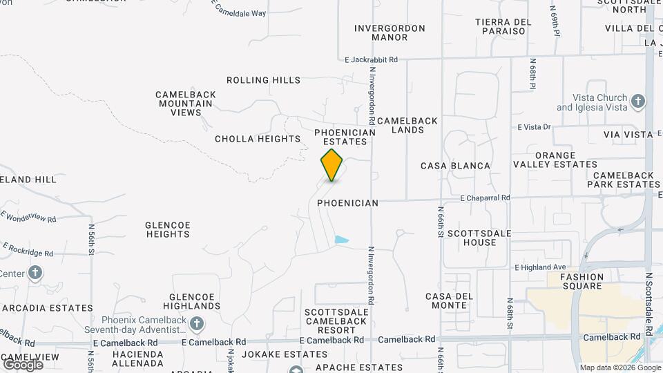 5000 N Camelback Rdg Dr Map and Location Details
