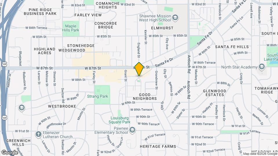 Louisburg Square Apartments Map and Location Details