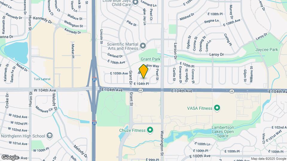10421 Pennsylvania St Map and Location Details
