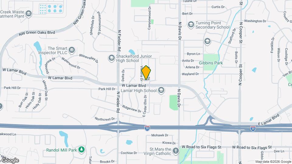 1505 W Lamar Blvd Map and Location Details