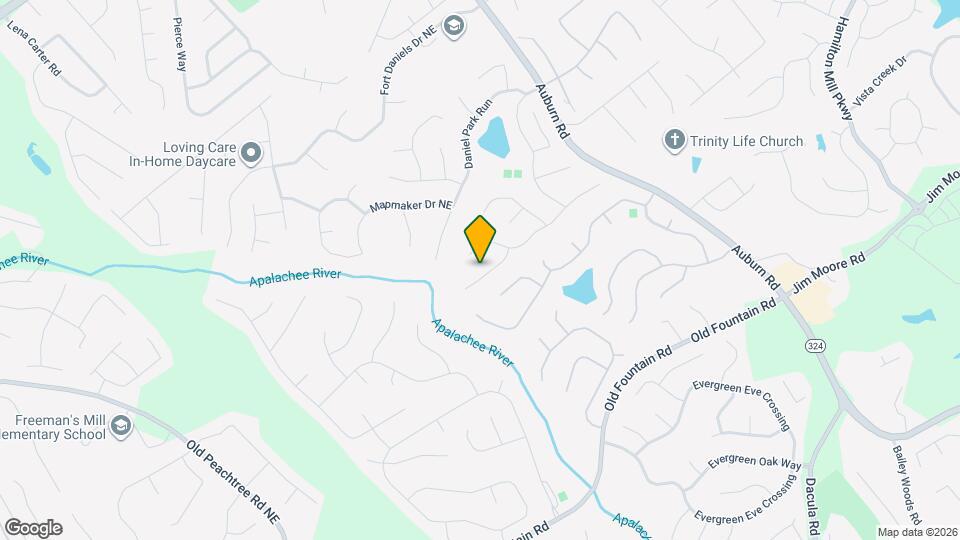 2632 Back Creek Chase Map and Location Details