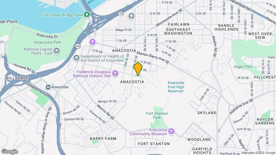 1627 W St SE Mapa y Detalles de la Ubicación