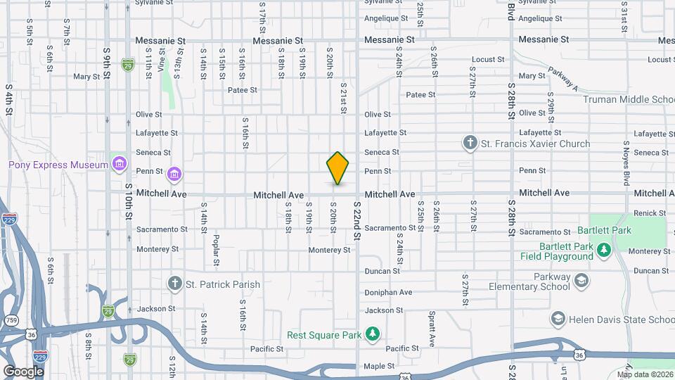 2001 Mitchell Ave Map and Location Details