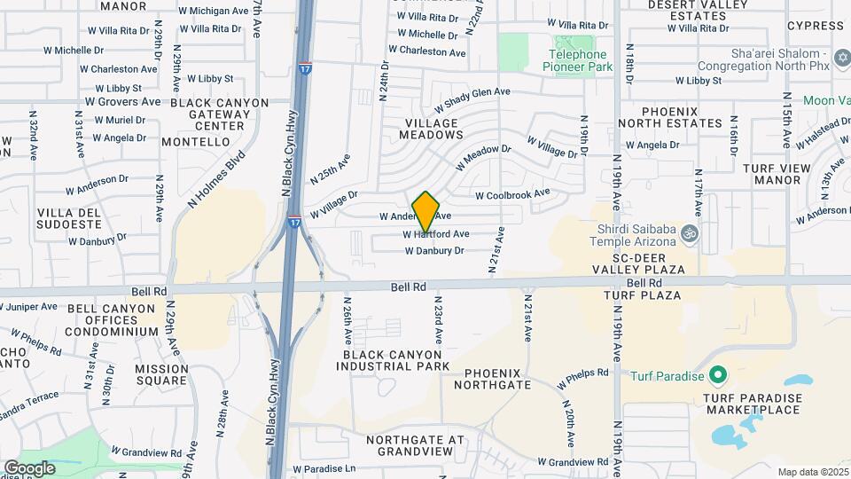 2241 W Hartford Ave Map and Location Details