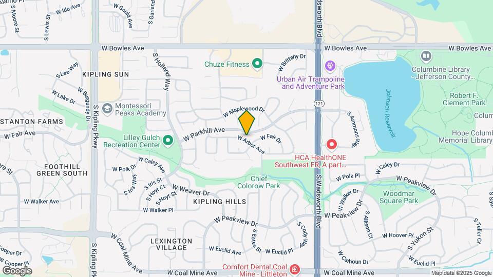 8913 W Arbor Ave Mapa y Detalles de la Ubicación