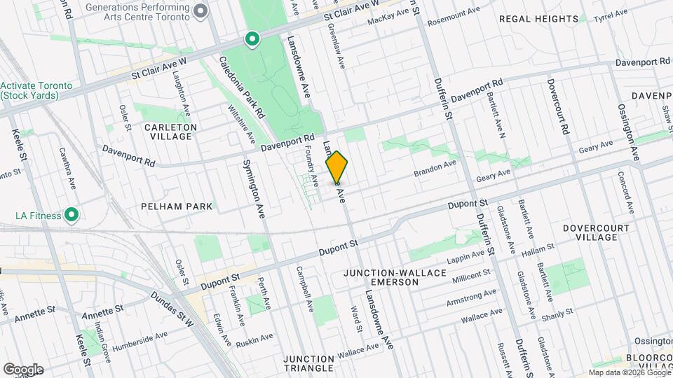 1060 Lansdowne Ave Map and Location Details