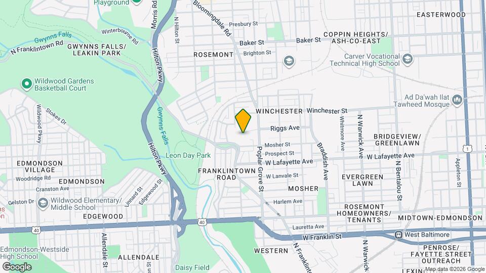 2921 Riggs Ave Map and Location Details