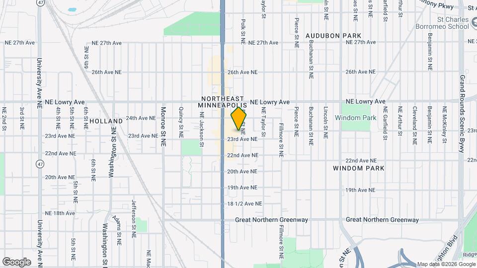 2310 Polk St NE, Unit #1 Map and Location Details