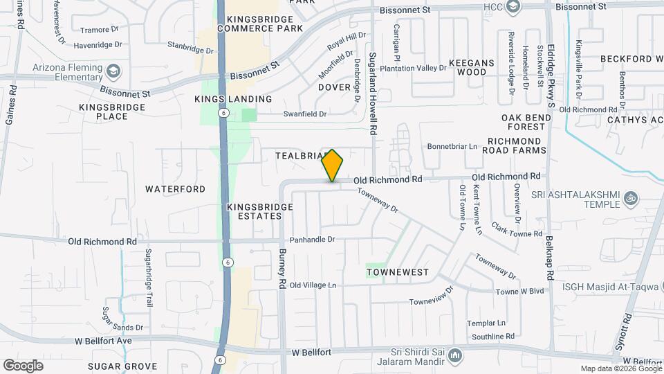 14110 Bell Towne Dr Map and Location Details