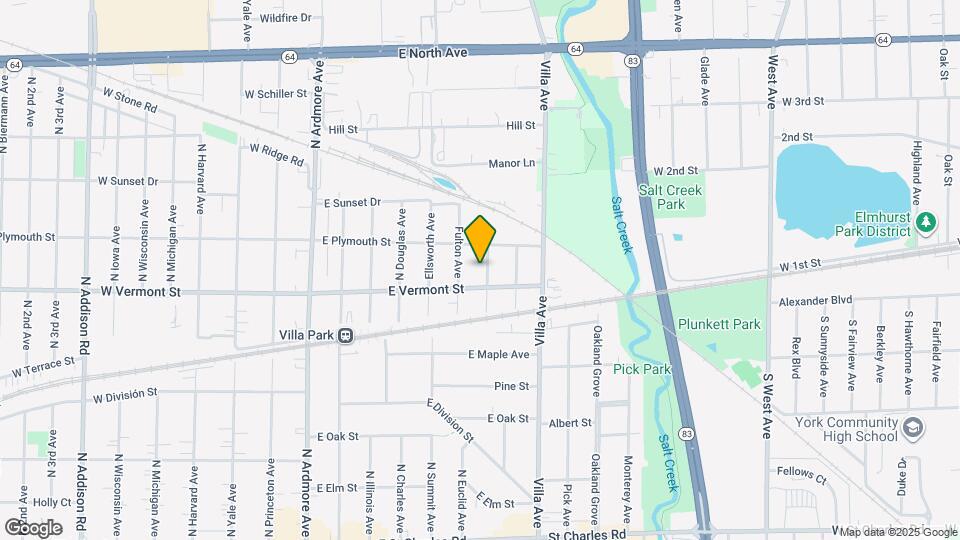 438 N Gerard Ave Map and Location Details