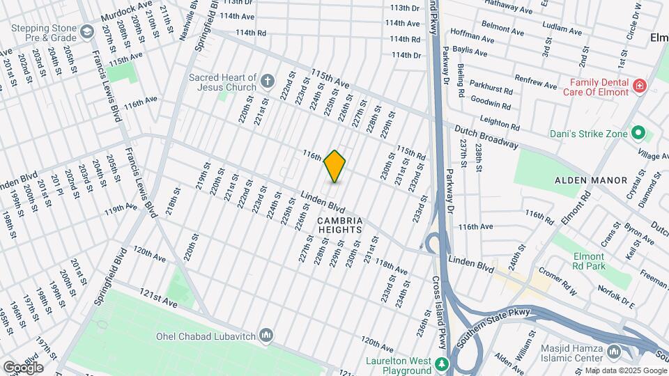 116-33 227th St Map and Location Details