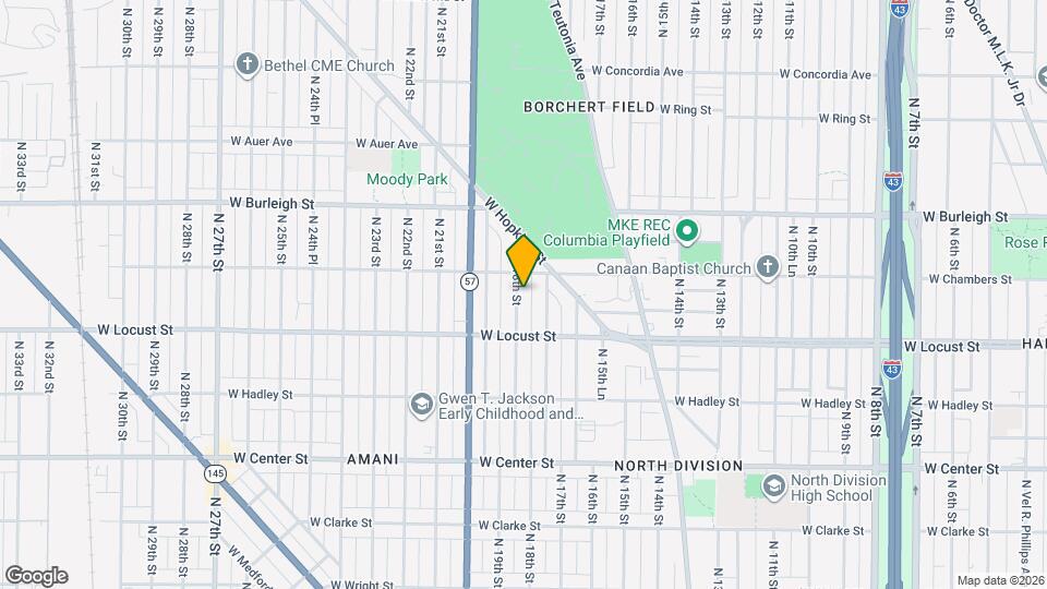 2954 N 18th St Map and Location Details