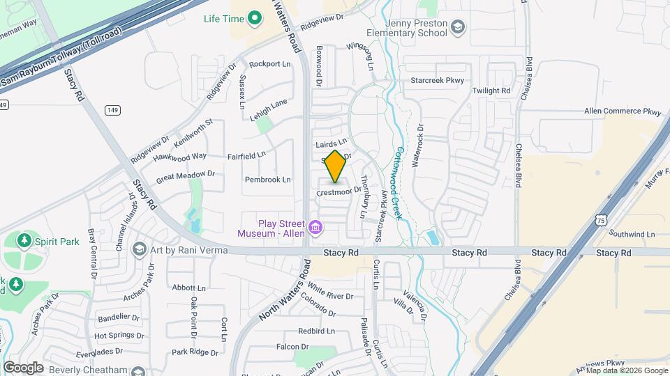 930 Crestmoor Dr Map and Location Details