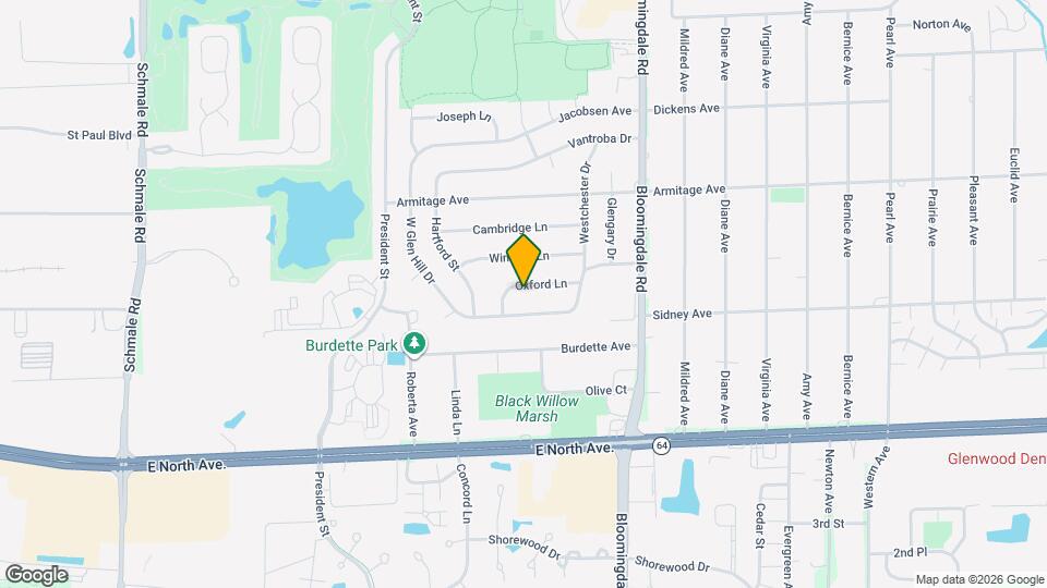 105 Oxford Ln Map and Location Details