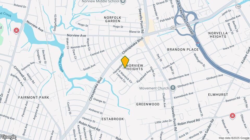 3617 Pamlico Cir Map and Location Details