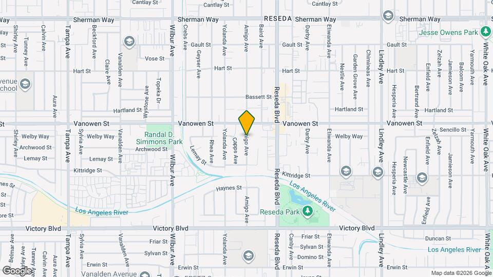 6731 Amigo Ave Mapa y Detalles de la Ubicación