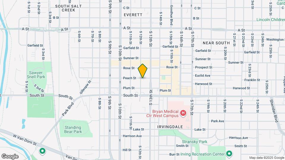 1201 Peach St Map and Location Details