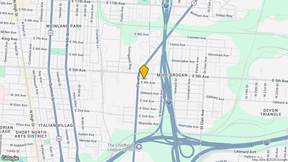 618.5 E 4th Ave Map and Location Details