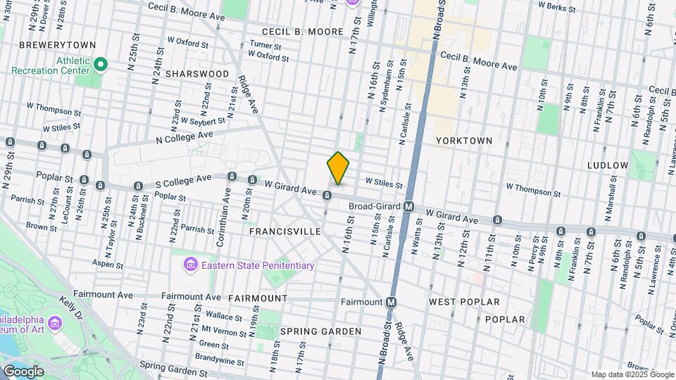 1631 W Girard Ave-Unit -2 Map and Location Details