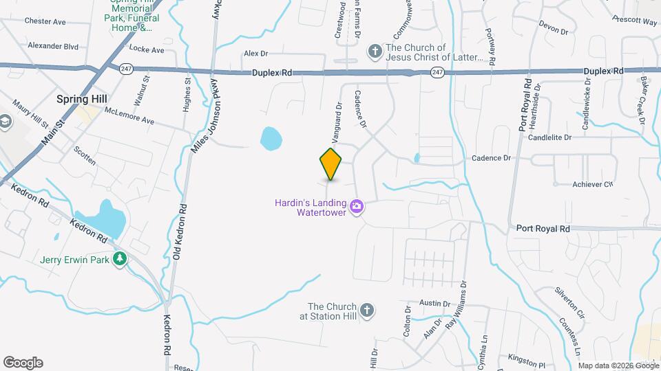 1079 Vanguard Dr Map and Location Details