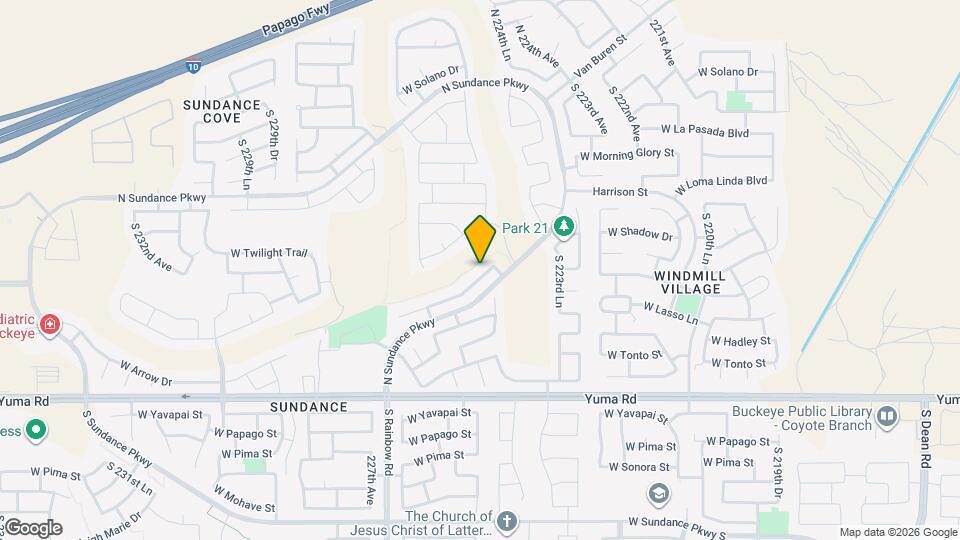 22508 W Antelope Trail Map and Location Details