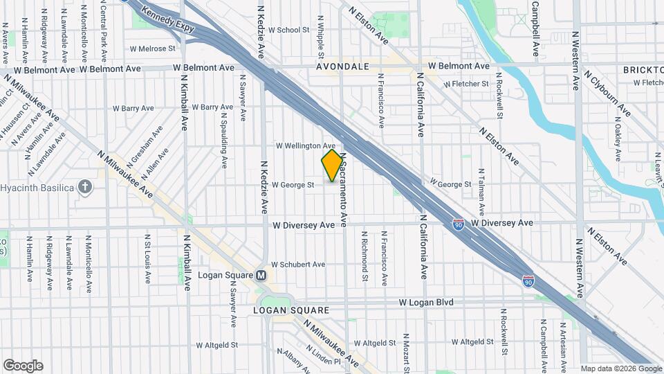 3019 W George St Map and Location Details