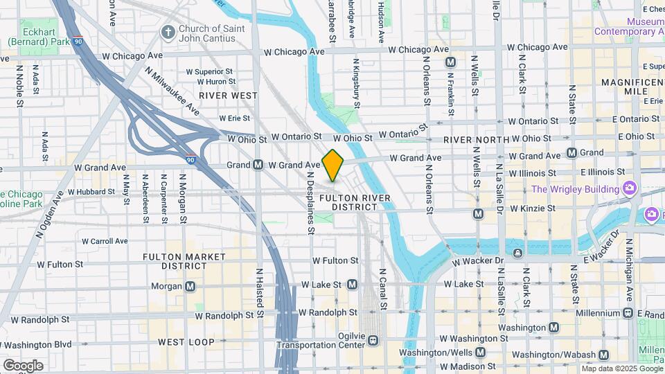 555 N Jefferson St Map and Location Details