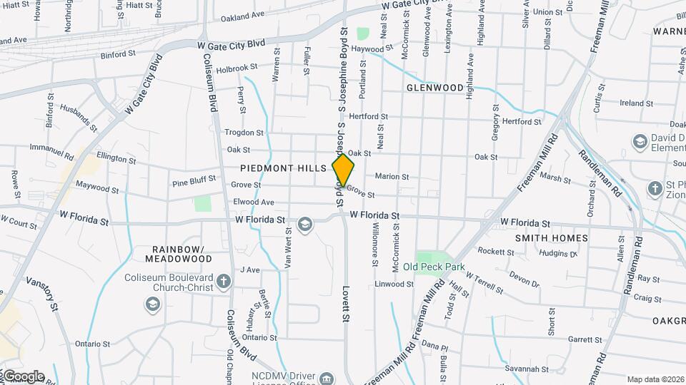 1413 Grove St Map and Location Details