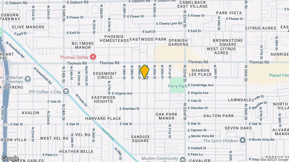 2632 N 29th Pl Map and Location Details