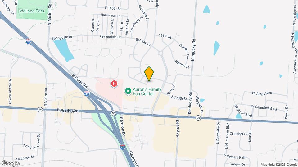 16905 Lea Ave Map and Location Details