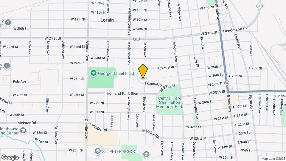 908 S Central Dr Map and Location Details