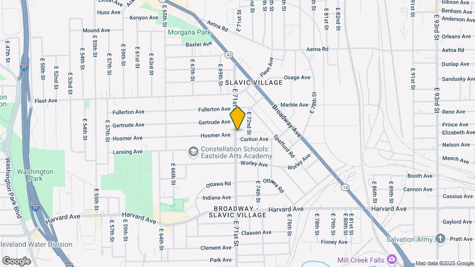 3851 E 71st St Map and Location Details