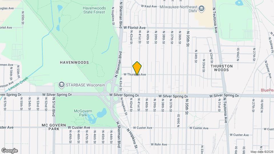 5689 N 41st St Map and Location Details