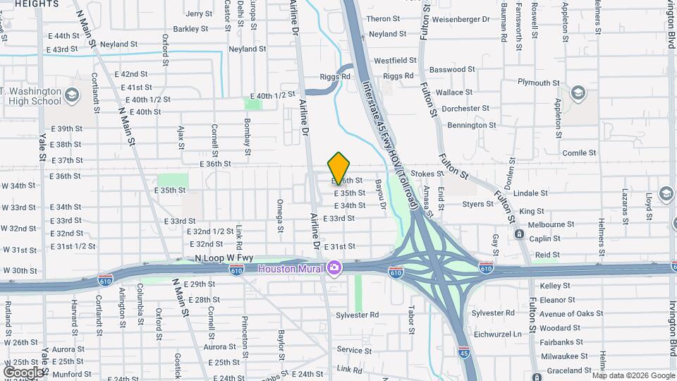 1323 E 35th St Map and Location Details