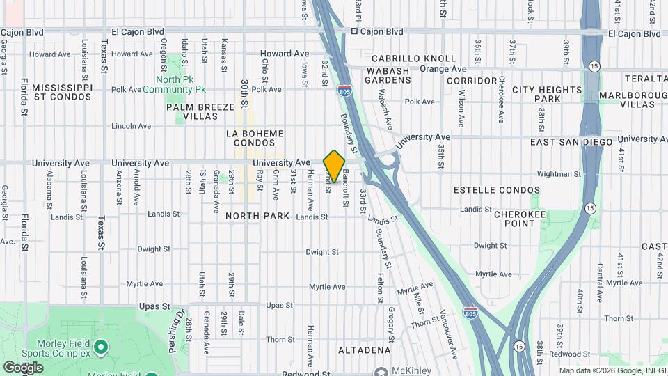 3781 32nd St Map and Location Details