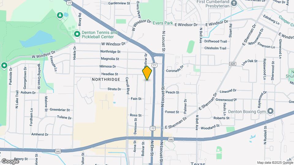 2620 Bolivar St Map and Location Details