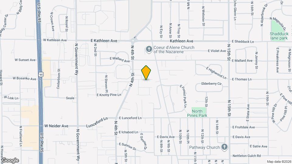 722 E Whispering Pines Ln Map and Location Details