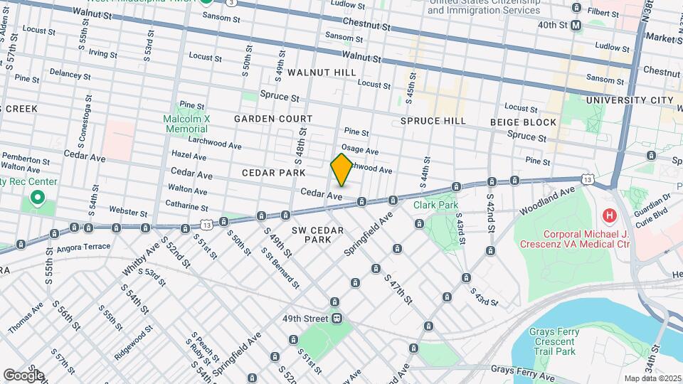 4619 Cedar Ave Map and Location Details