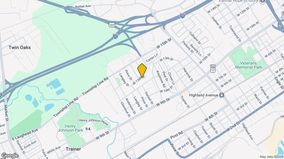 3531 W 13th St Map and Location Details