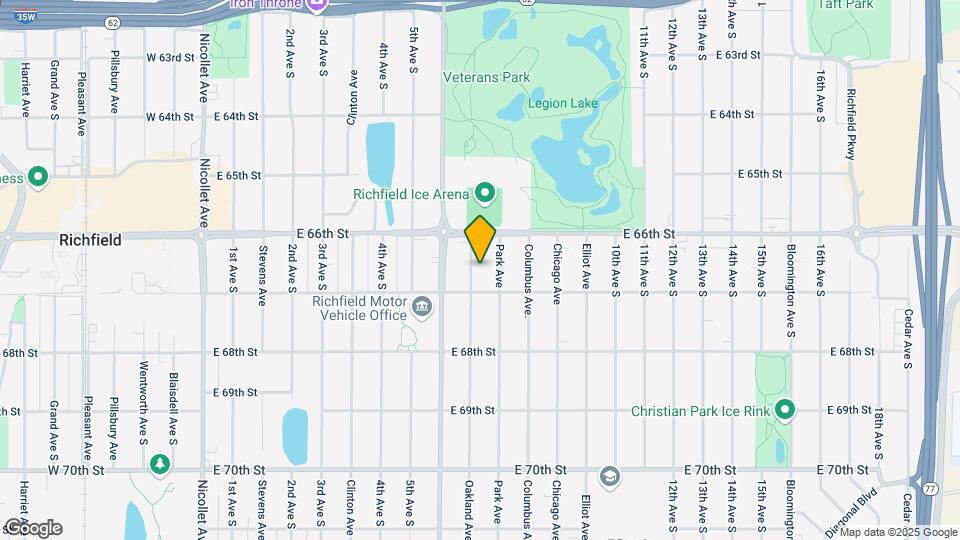 6631 Oakland Ave S Map and Location Details