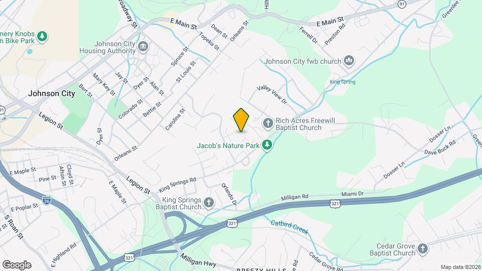 Kingston Springs Map and Location Details