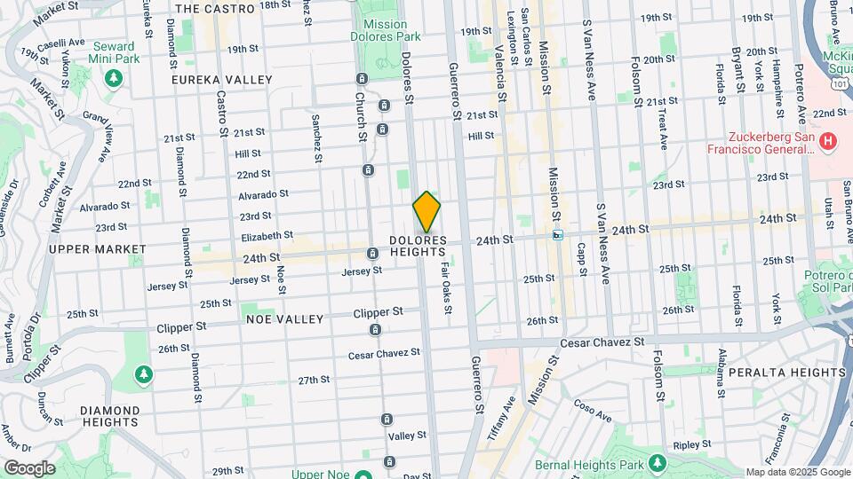 1093 Dolores St Map and Location Details