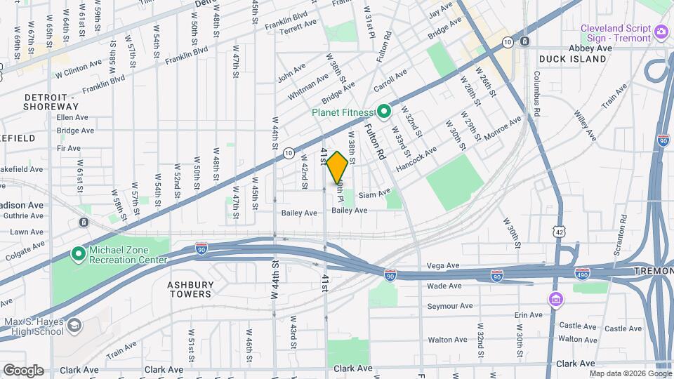 2170 W 40th Pl Map and Location Details