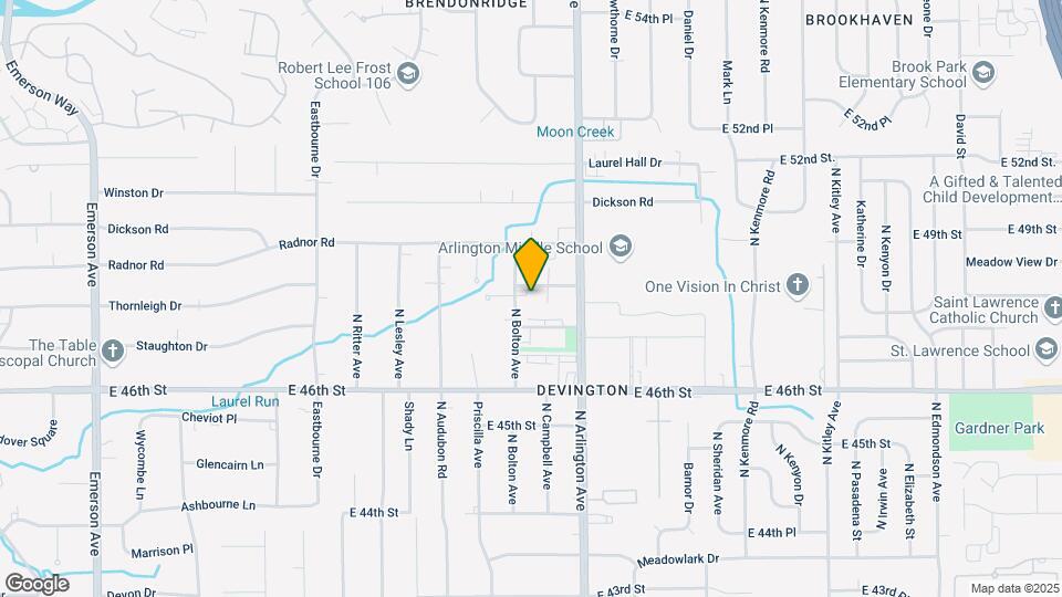 5909 Devington Rd Map and Location Details