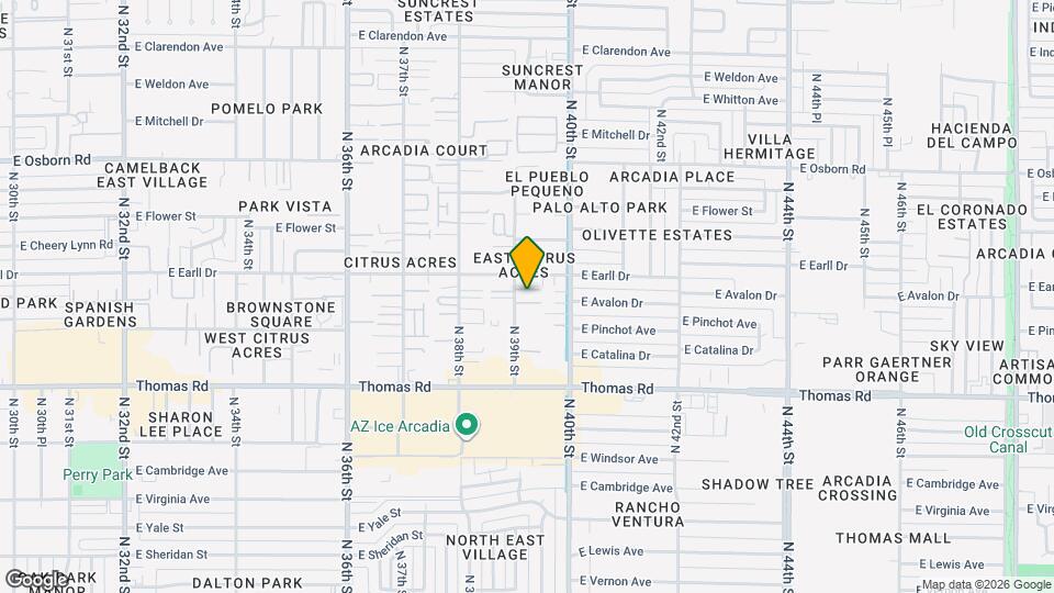 3033 N 39th St Map and Location Details